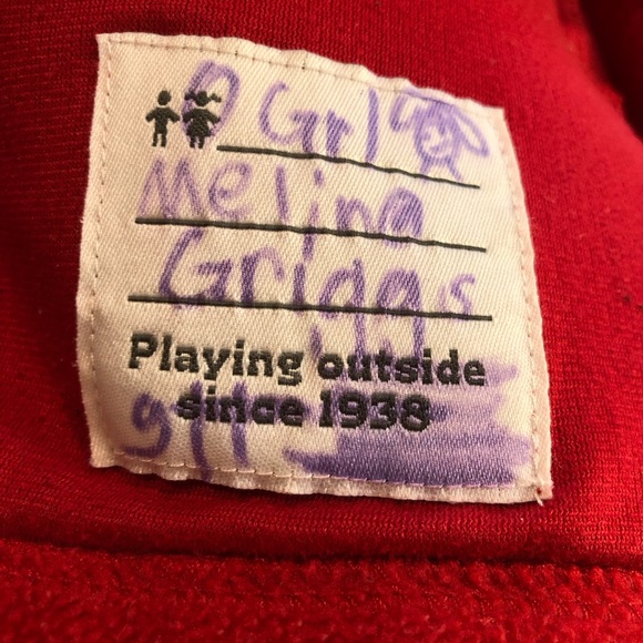 Columbia Fleece Unisex Jacket Red/Black Size Small 8 - Picture 6 of 6